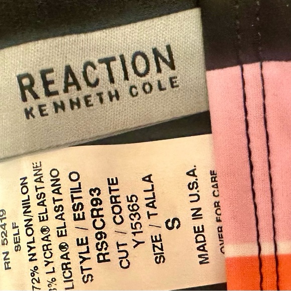Kenneth Cole Reaction | Striped 2-Piece Colorful Bikini SZ Small 🩷NWT🩷 - Picture 2 of 6